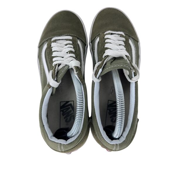 Vans Off The Walls Old School Low Top Sneaker Shoes Men\'s 8 Green Lace Up 721356 main image 4